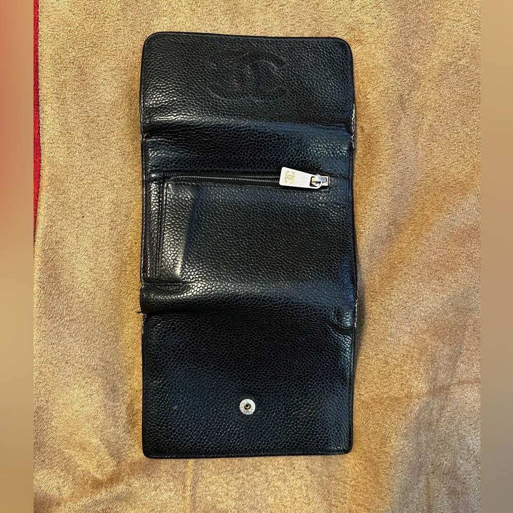 Chanel Black Leather Compact Wallet - Picture 13 of 15